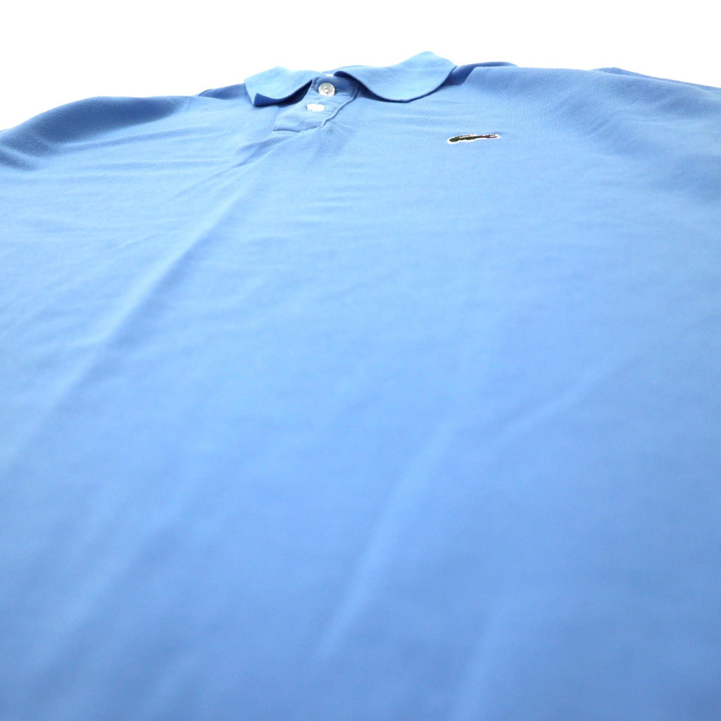 LACOSTE Polo Blu Cotone Poliestere Design francese Logo ricamato