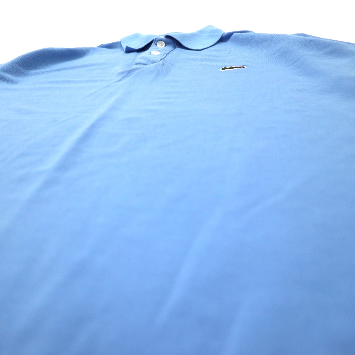 LACOSTE Polo Blu Cotone Poliestere Design francese Logo ricamato