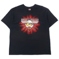 HARLEY DAVIDSON T-shirt con stampa logo teschio XL nero cotone FLORIDA USA Fatto in Messico