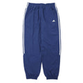 adidas anni '00, pantaloni sportivi da tuta larghi a 3 strisce, 190, blu navy, poliestere