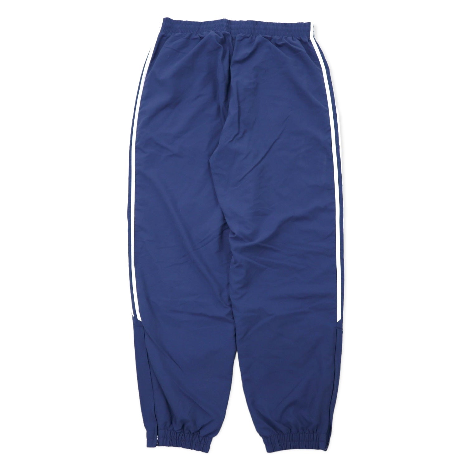 adidas anni '00, pantaloni sportivi da tuta larghi a 3 strisce, 190, blu navy, poliestere