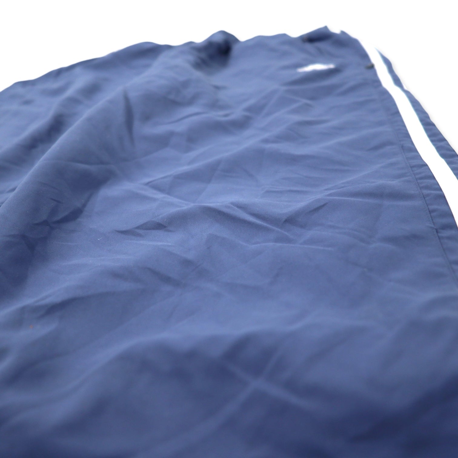 adidas anni '00, pantaloni sportivi da tuta larghi a 3 strisce, 190, blu navy, poliestere