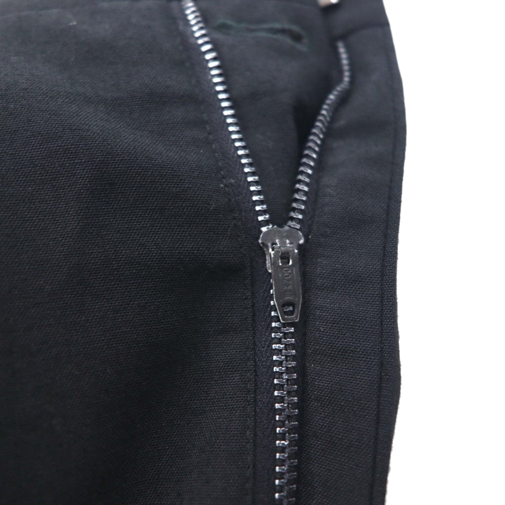 50s Vintage Trousers サイドライン スラックスパンツ L ブラック CONMARジッパー サスペンダーボタン