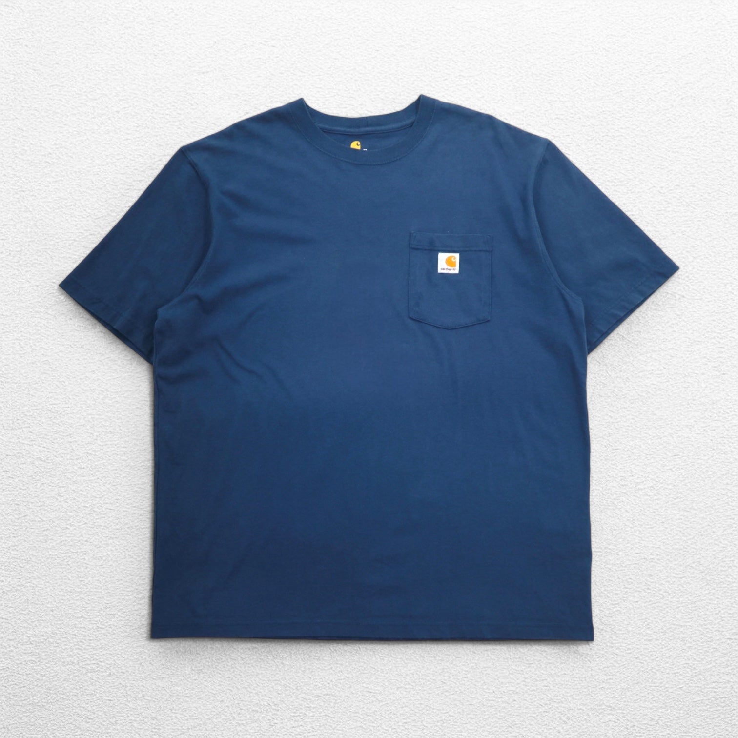 Carhartt T-shirt con taschino Original Fit XL, blu navy, in cotone