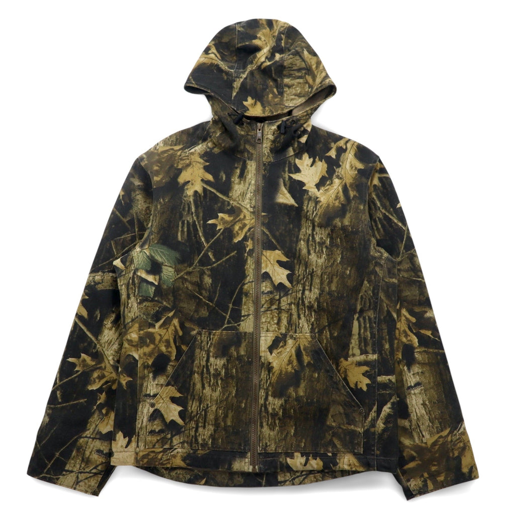 Columbia Timber Grit Hooded Jacket in tela, Active Jacket, taglia S, color cachi, fantasia Real Tree Camo, fodera in pile HM3002