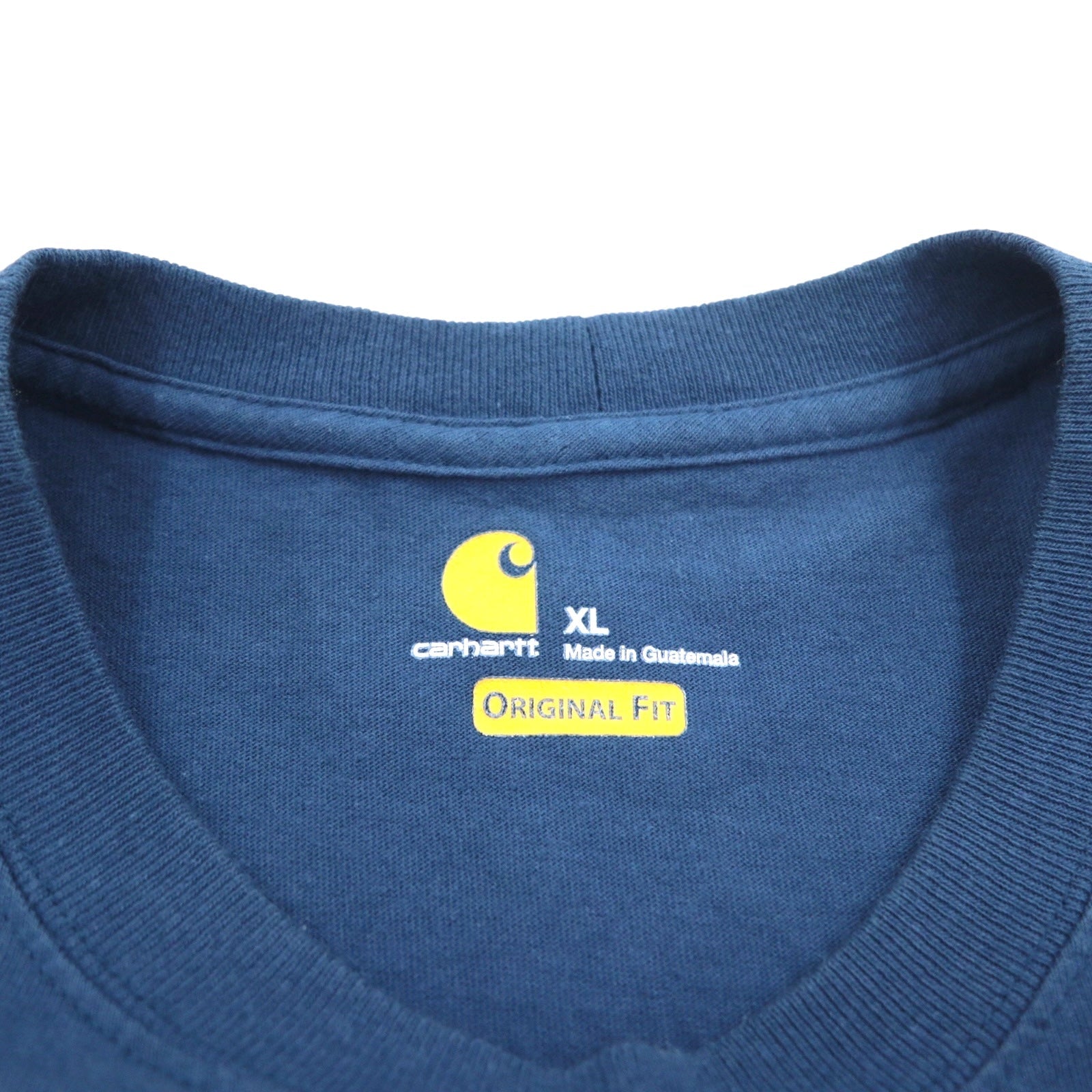 Carhartt T-shirt con taschino Original Fit XL, blu navy, in cotone