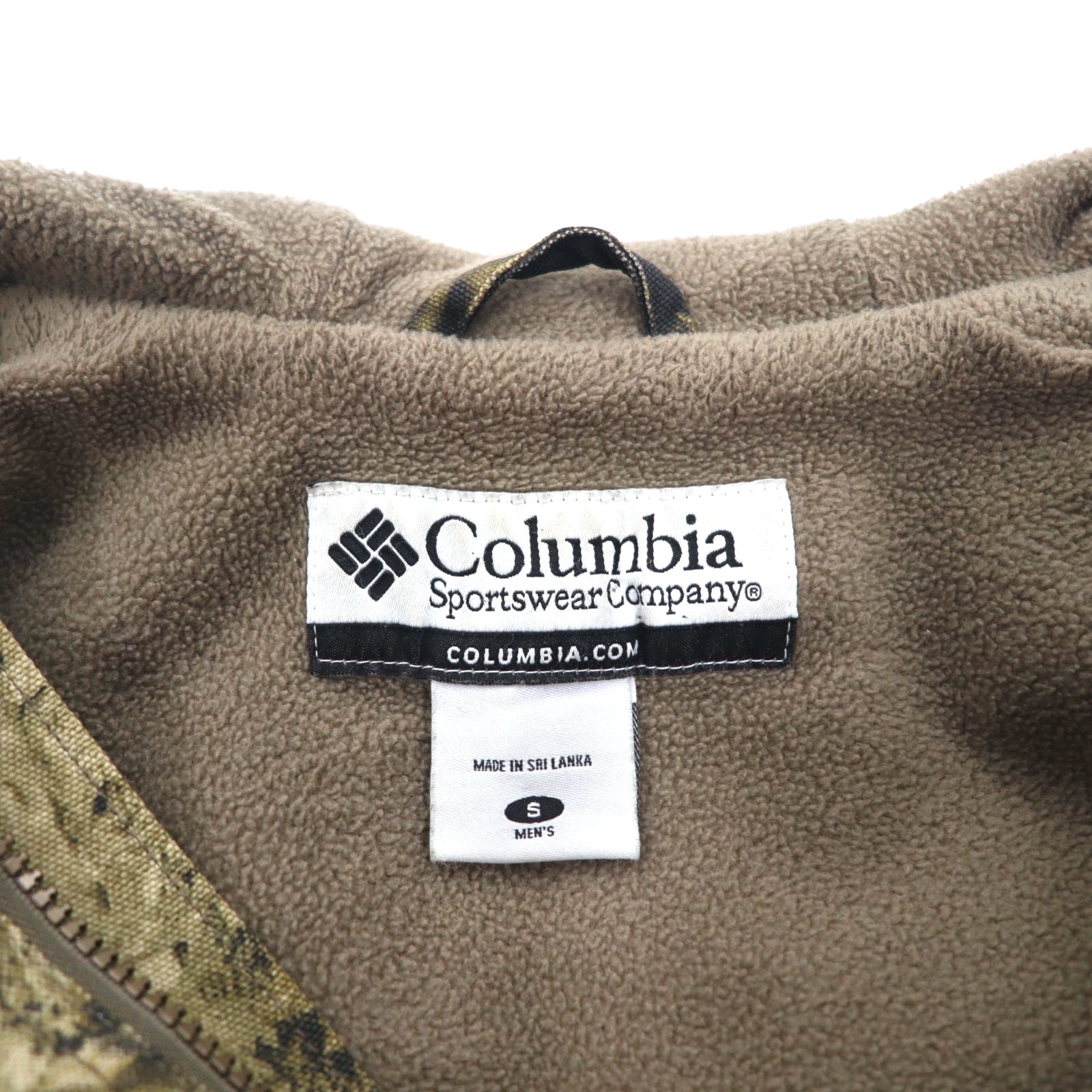 Columbia Timber Grit Hooded Jacket in tela, Active Jacket, taglia S, color cachi, fantasia Real Tree Camo, fodera in pile HM3002