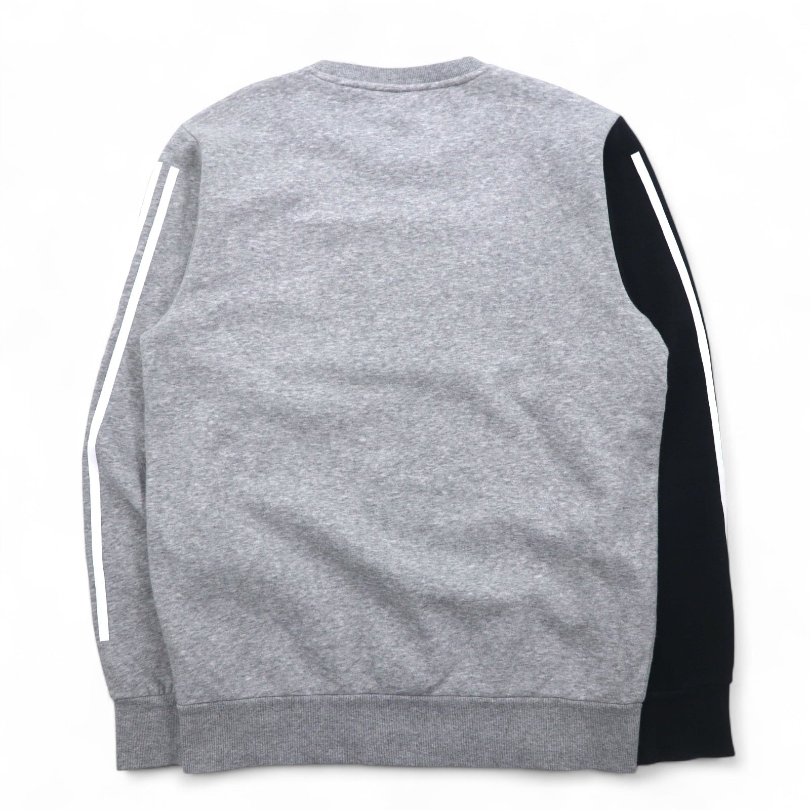 Felpa girocollo Adidas Sport ID, taglia XL, grigio nero, interno felpato, 3 strisce, Sport ID EB7589