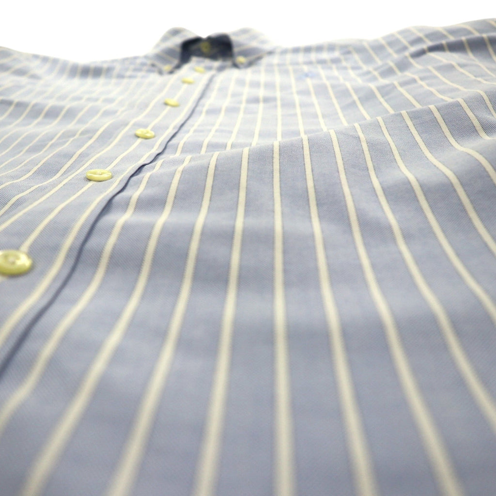 Brooks Brothers 346 Camicia Oxford button-down XL a righe blu con ricamo logo