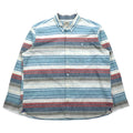 L.L.Bean Camicia Oxford button-down XXL blu a righe TRADITIONAL FIT 515164 Made in Sri Lanka