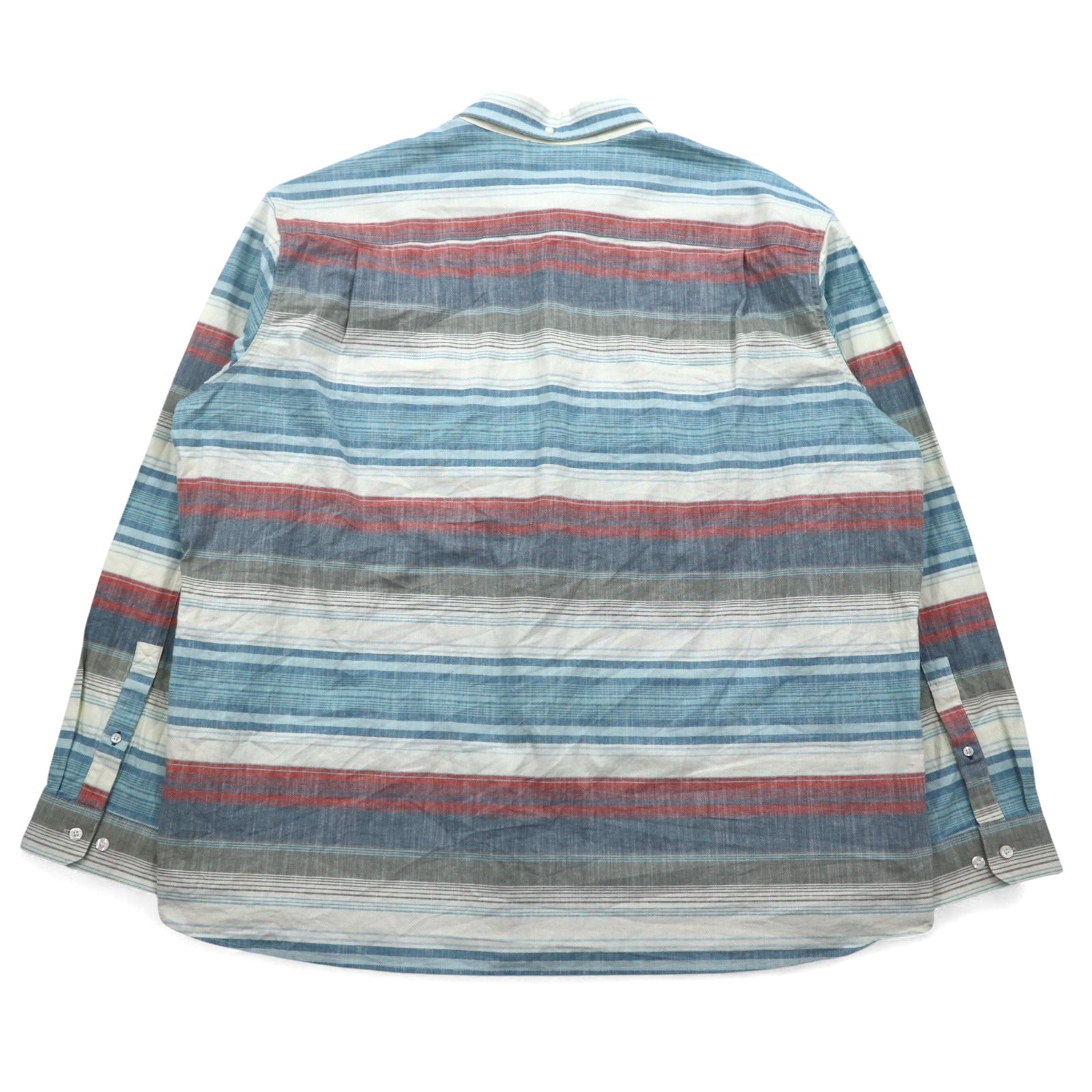 L.L.Bean Camicia Oxford button-down XXL blu a righe TRADITIONAL FIT 515164 Made in Sri Lanka