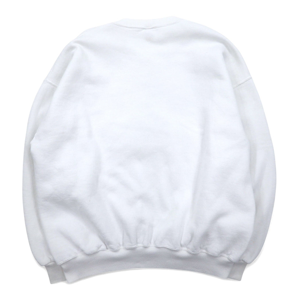 Felpa stampata RUSSELL ATHLETIC anni '90, made in USA, taglia XXL, colore bianco, cotone, interno felpato, con logo ad arco SOUTHFIELD JAYHAWKS FOOTBALL
