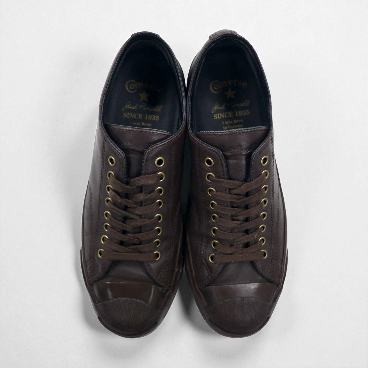 CONVERSE Jack Purcell in pelle 26,5 cm marrone modello anniversario 1C273