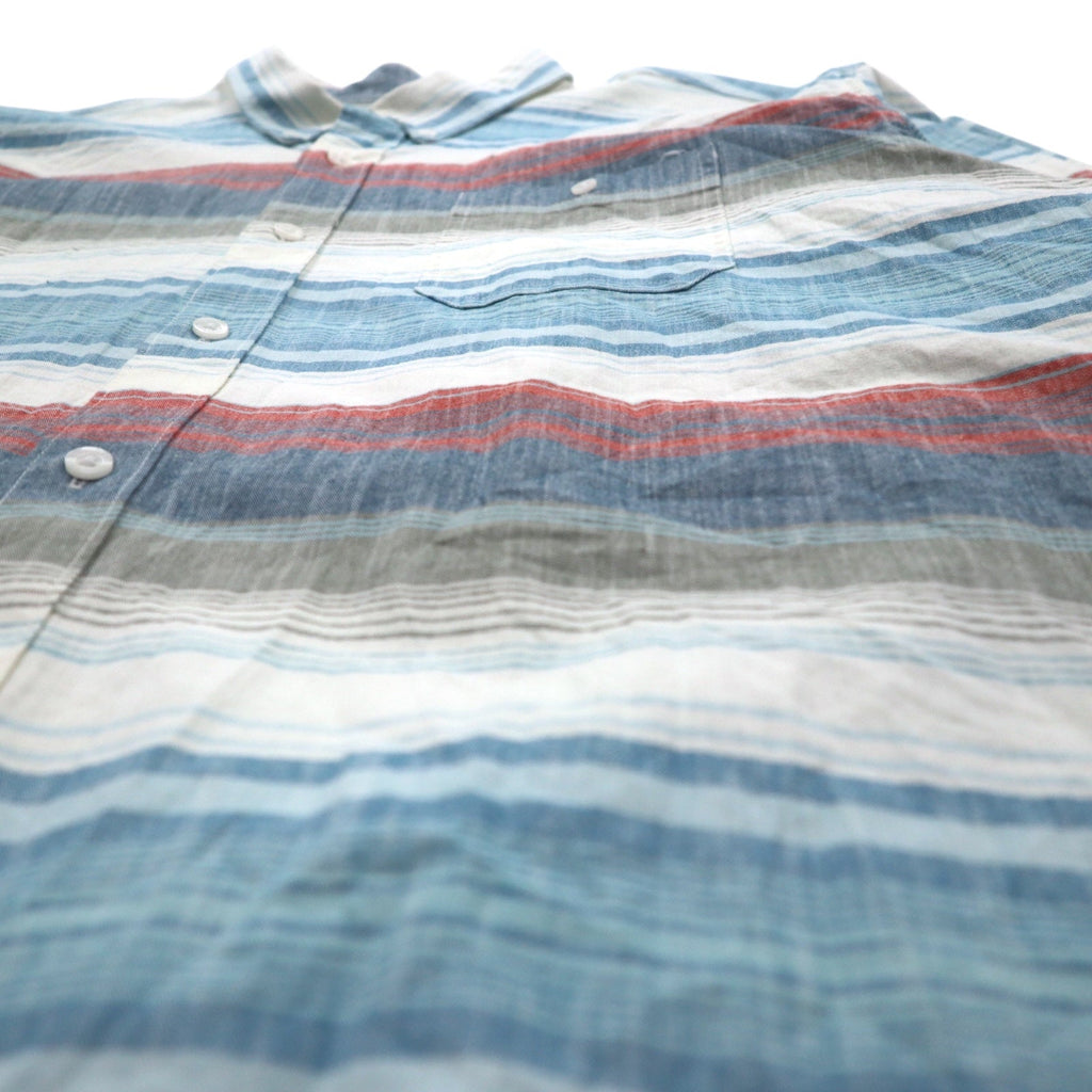 L.L.Bean Camicia Oxford button-down XXL blu a righe TRADITIONAL FIT 515164 Made in Sri Lanka
