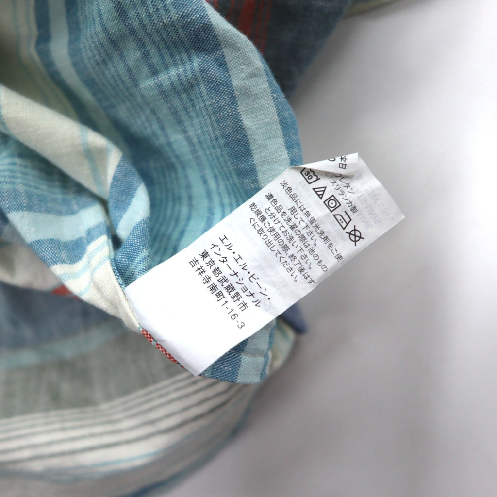 L.L.Bean Camicia Oxford button-down XXL blu a righe TRADITIONAL FIT 515164 Made in Sri Lanka