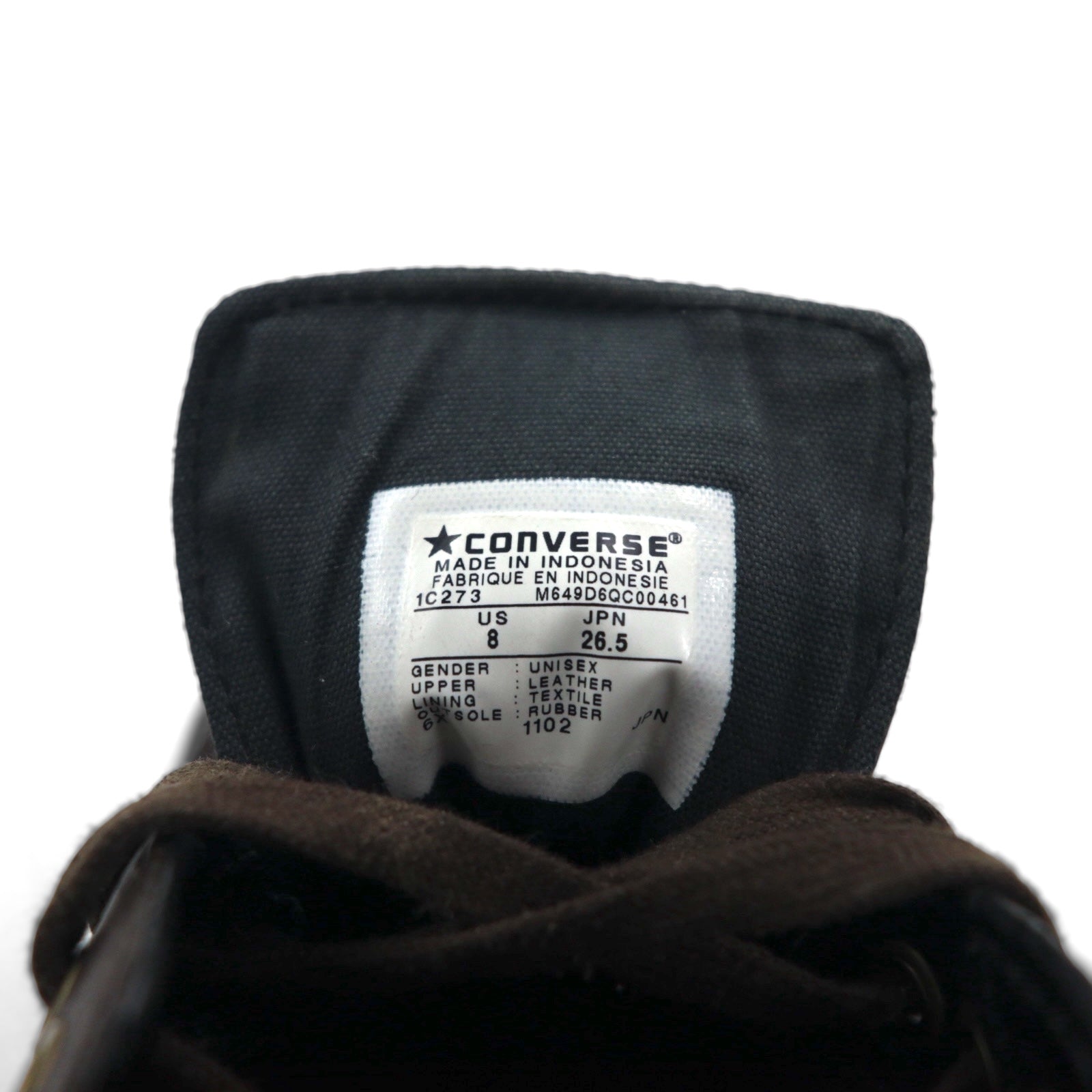 CONVERSE Jack Purcell in pelle 26,5 cm marrone modello anniversario 1C273