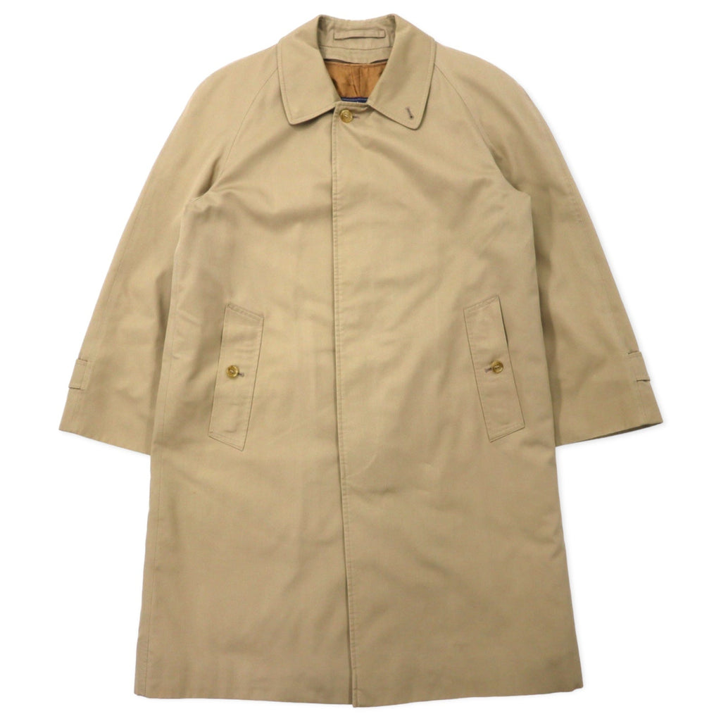 Burberrys, cappotto old bal collar, made in England, abbottonatura nascosta, taglia XL, beige, cotone poliestere, modello SHEARFORD, fodera rimovibile a quadri Nova Check.