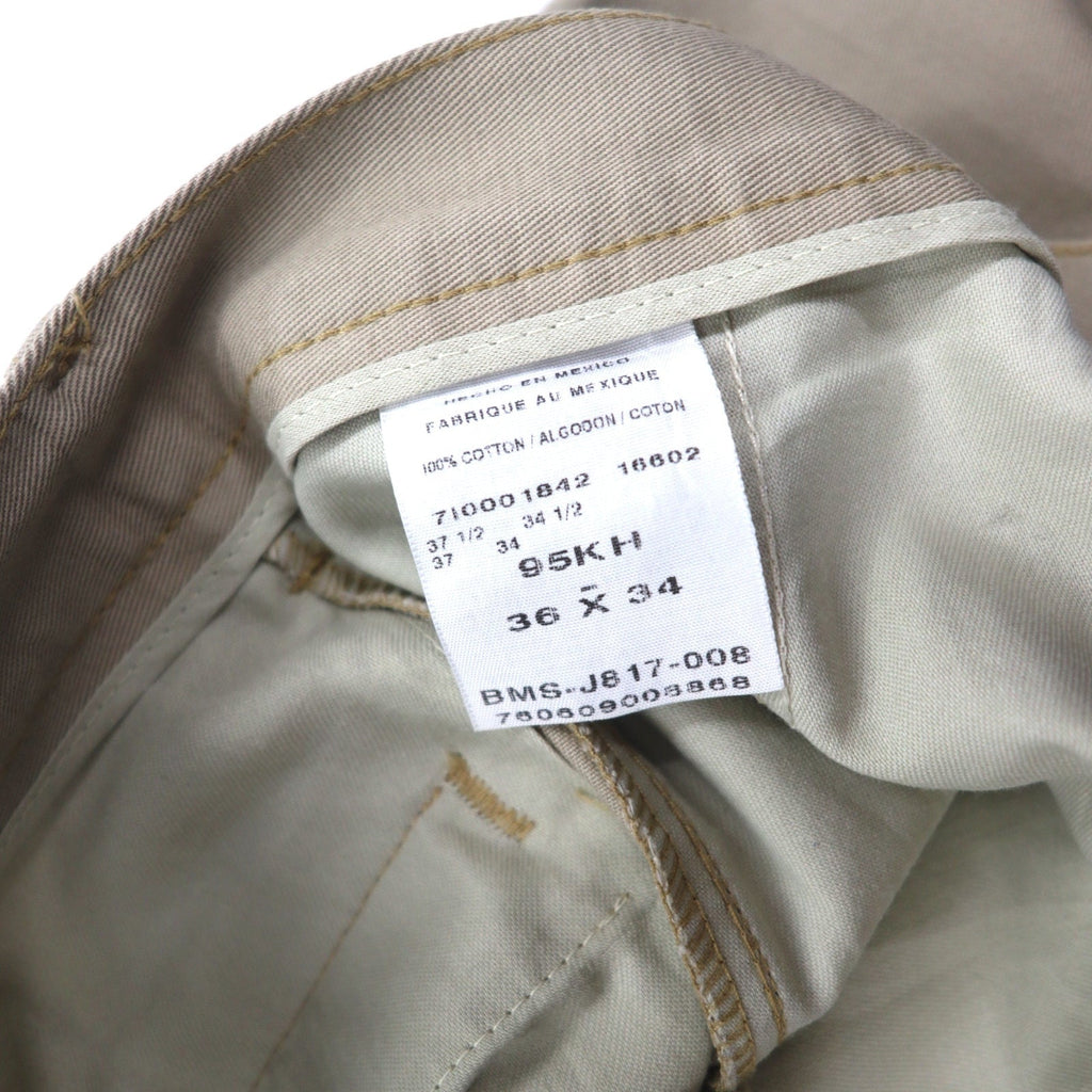 Wrangler Riata pantaloni chino ampi con pinces L beige cotone 95KH made in Mexico
