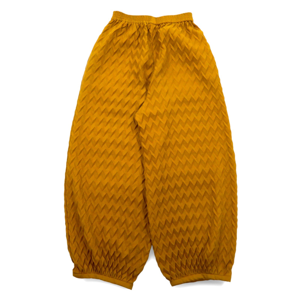 ka na ta プリーツ ヒダパンツ H pleats pants ワイド イージーパンツ FREE マスタード イエロー hida pants 日本製