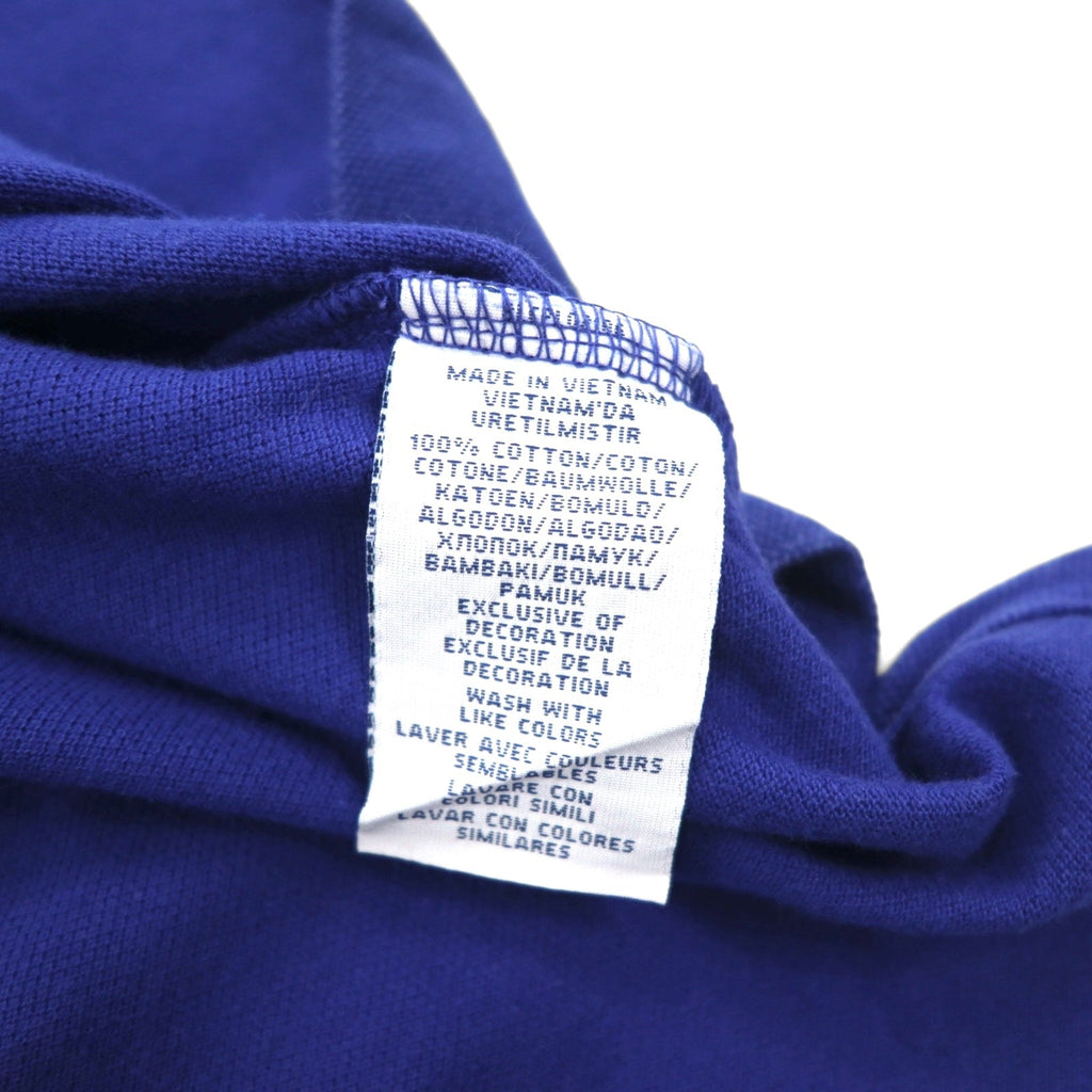 POLO RALPH LAUREN ポロシャツ XL ブルー コットン 鹿の子 CUSTOM FIT スモールポニー刺繍