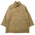 Burberrys Old Hunting Jacket M Beige Cotton Coulisse Fodera a quadretti rimovibile Cappuccio a scomparsa