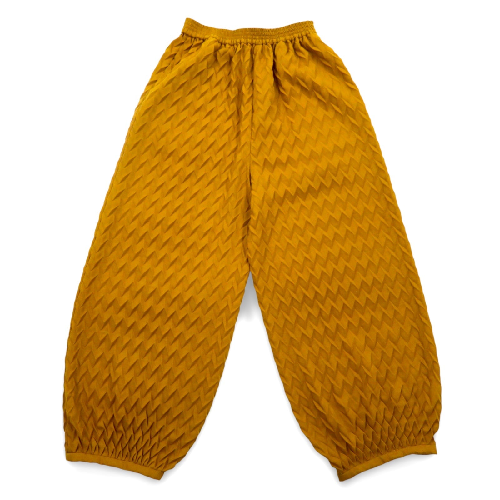 ka na ta プリーツ ヒダパンツ H pleats pants ワイド イージーパンツ FREE マスタード イエロー hida pants 日本製