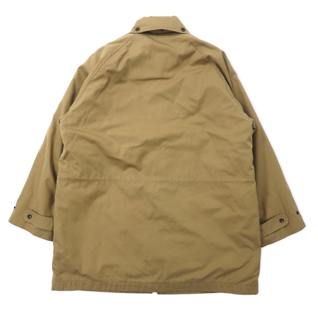 Burberrys Old Hunting Jacket M Beige Cotton Coulisse Fodera a quadretti rimovibile Cappuccio a scomparsa