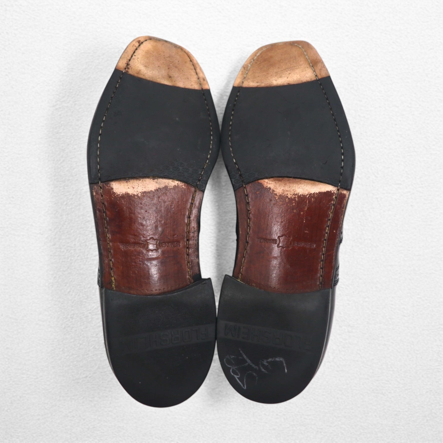 FLORSHEIM ウイングチップ フルブローグ メダリオンシューズ 28.5cm ブラック レザー 17066-01