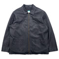 Giacca in pelle con zip RETREAT anni '90, taglia XL, colore nero