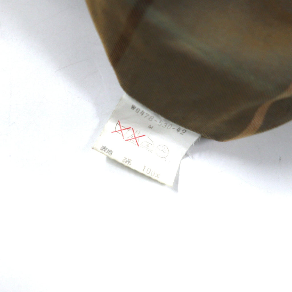 Burberrys Old Hunting Jacket M Beige Cotton Coulisse Fodera a quadretti rimovibile Cappuccio a scomparsa
