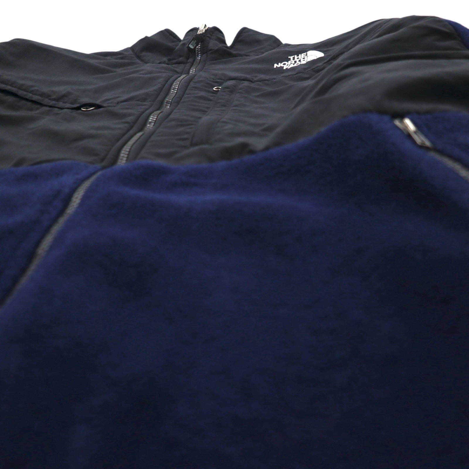 THE NORTH FACE デナリジャケット POLARTEC ポーラテック フリースジャケット XL ネイビー ナイロン切替 A193