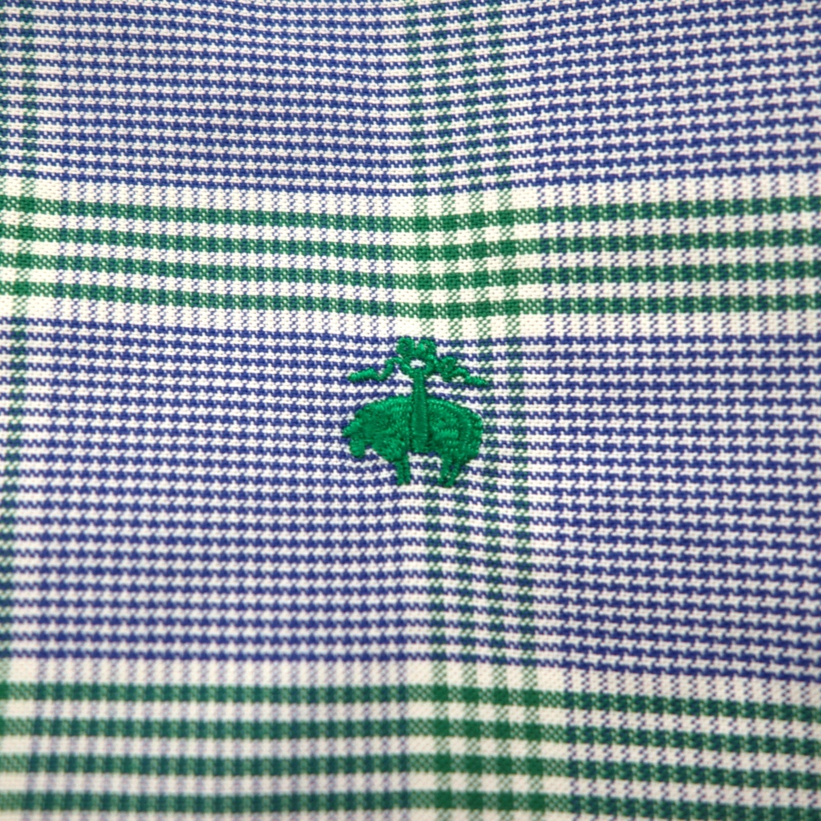 Brooks Brothers Camicia button-down Oxford REGENT FIT XL Cotone a quadri blu