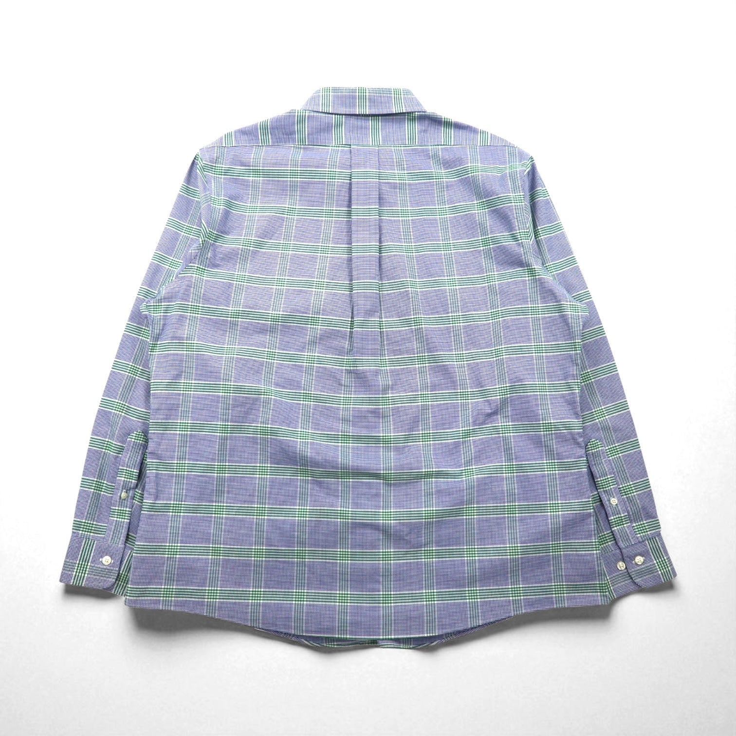 Brooks Brothers Camicia button-down Oxford REGENT FIT XL Cotone a quadri blu