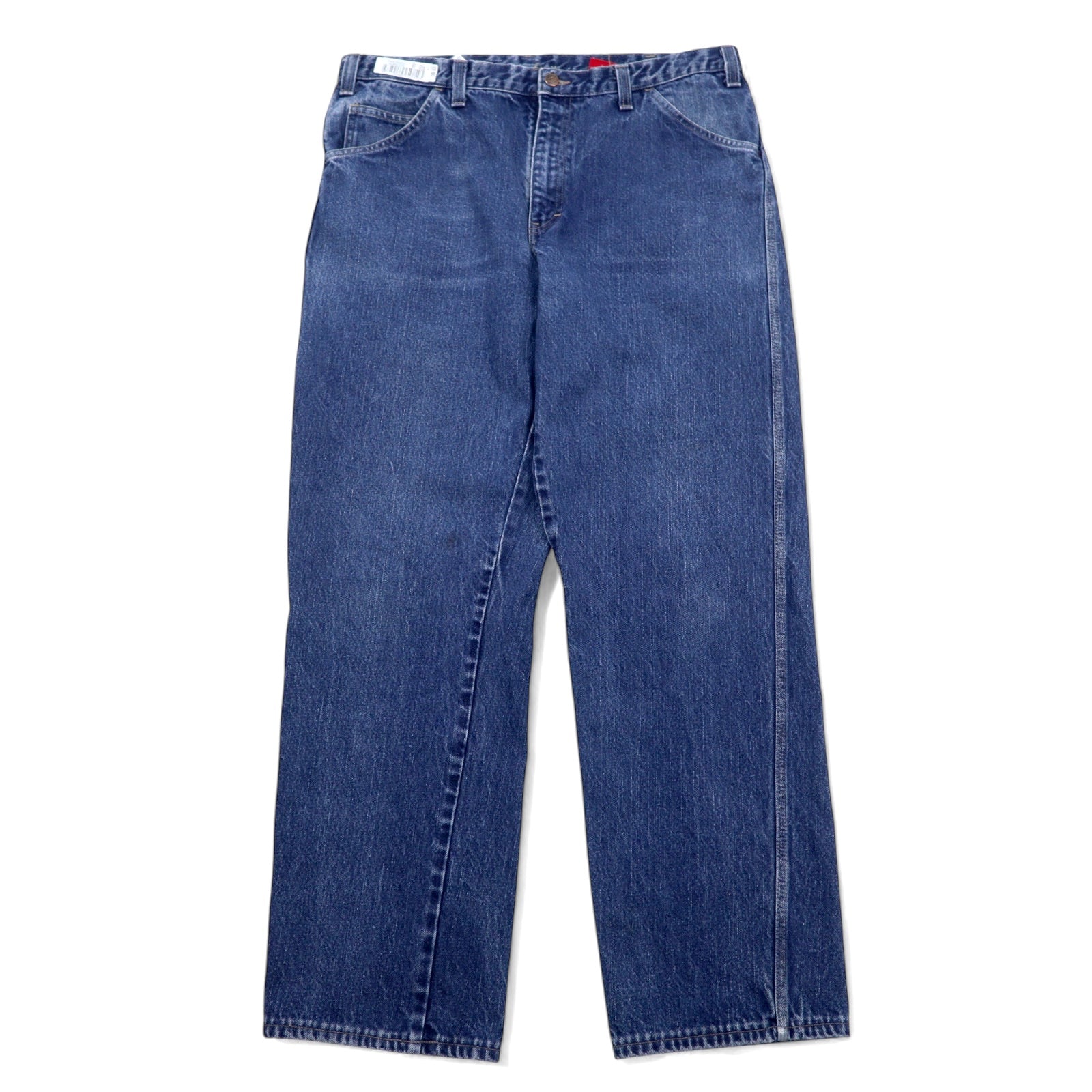 DICKIES FR Pantaloni in denim larghi a gamba larga, antifiamma, stile carpentiere, taglia 40, blu, in cotone, FR Flame Resistant, Made in Mexico