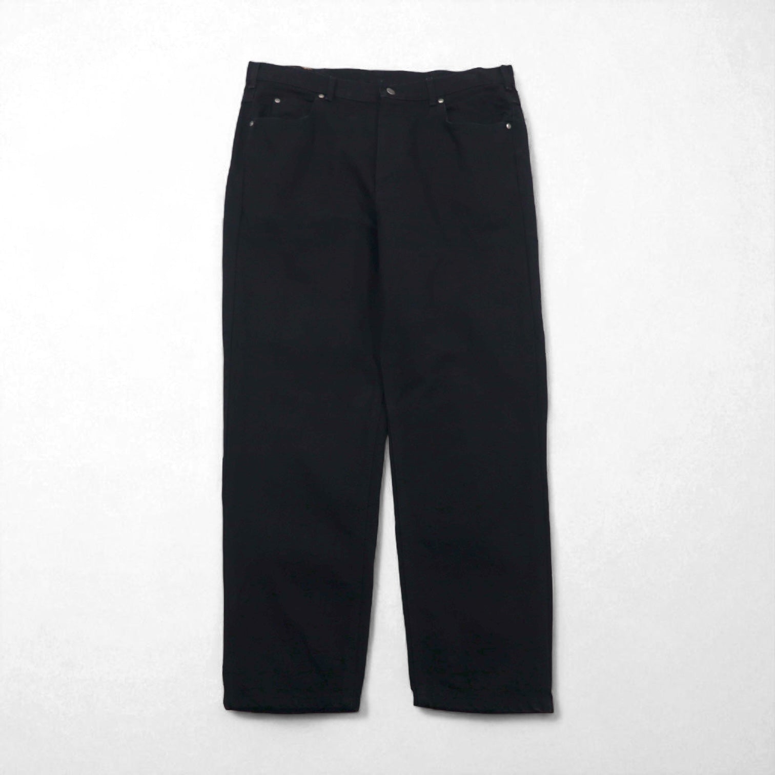 Lee RIDERS 90年代 USA製 リラックスフィット テーパード デニムパンツ XL ブラック ジッパーフライ レザーパッチ 208-5508 デッドストック 未使用品