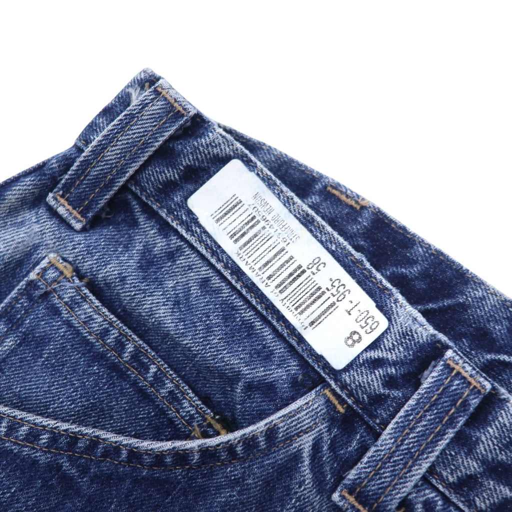 DICKIES FR Pantaloni in denim larghi a gamba larga, antifiamma, stile carpentiere, taglia 40, blu, in cotone, FR Flame Resistant, Made in Mexico