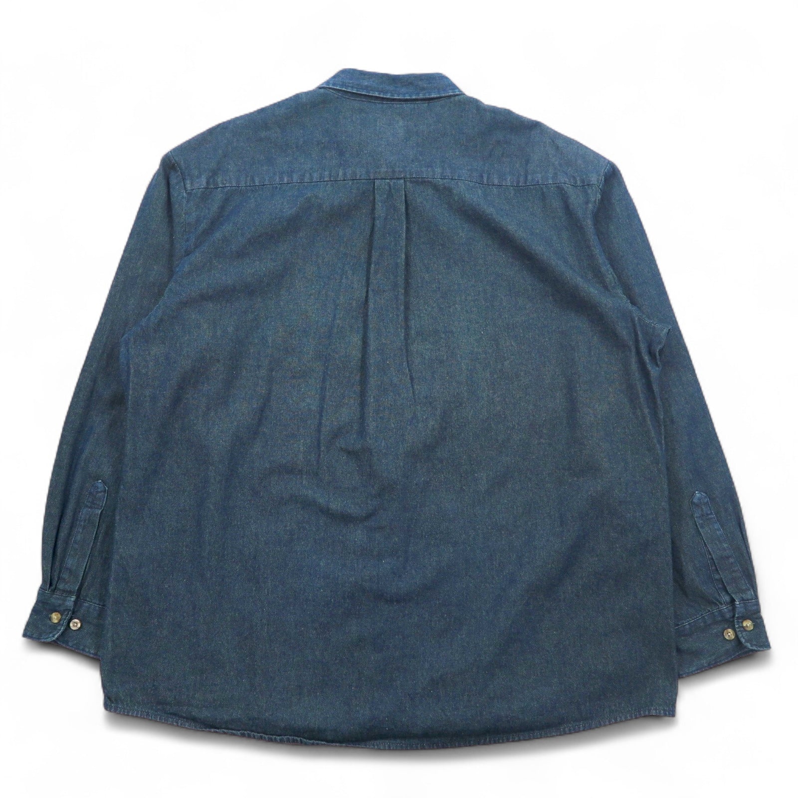 Camicia Dickies in denim button-down 3XL blu indaco scuro taglia grande made in Nicaragua