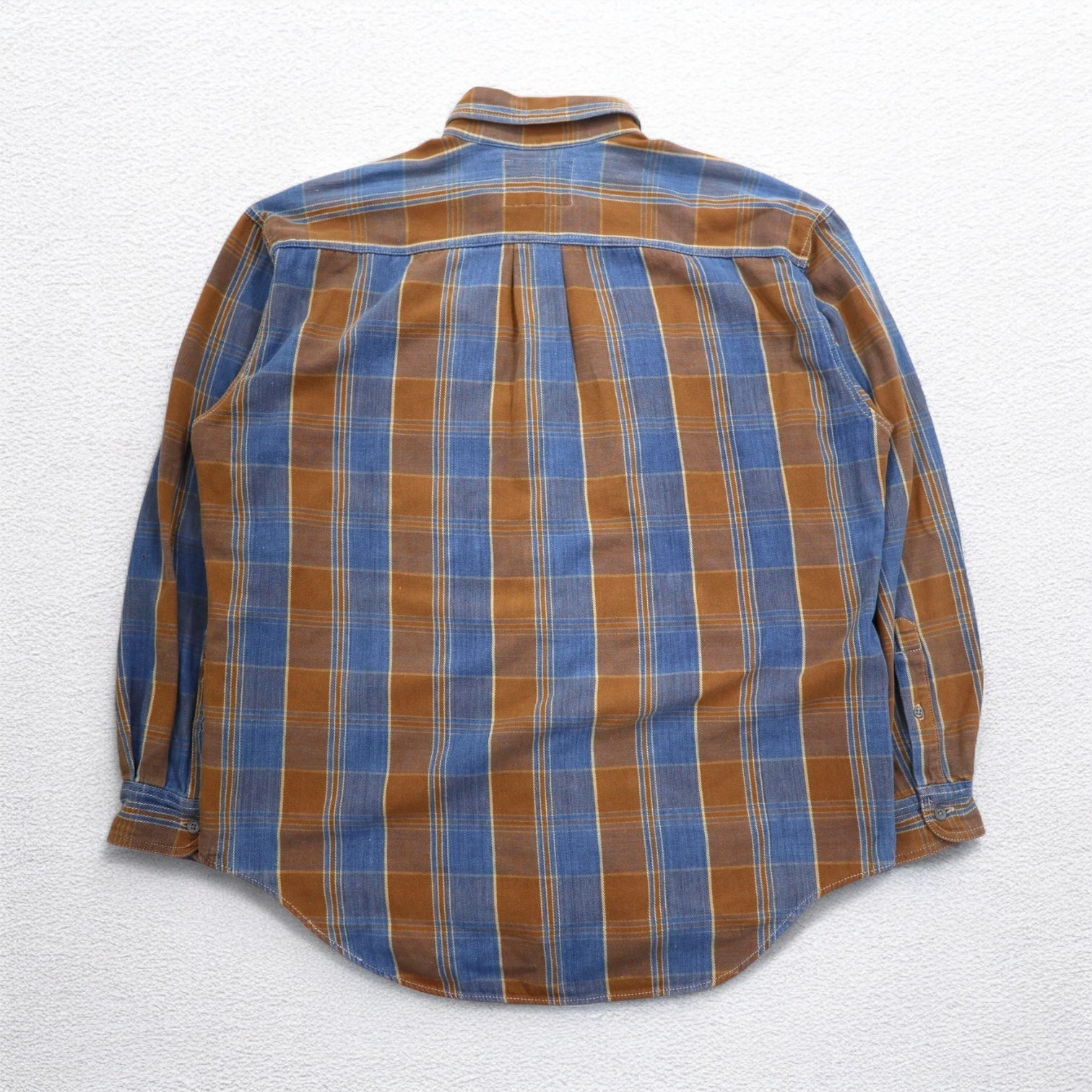 Levi's 90年代 ボタンダウン フランネルシャツ L ブラウン チェック シルバータブ 60507-1282 832M