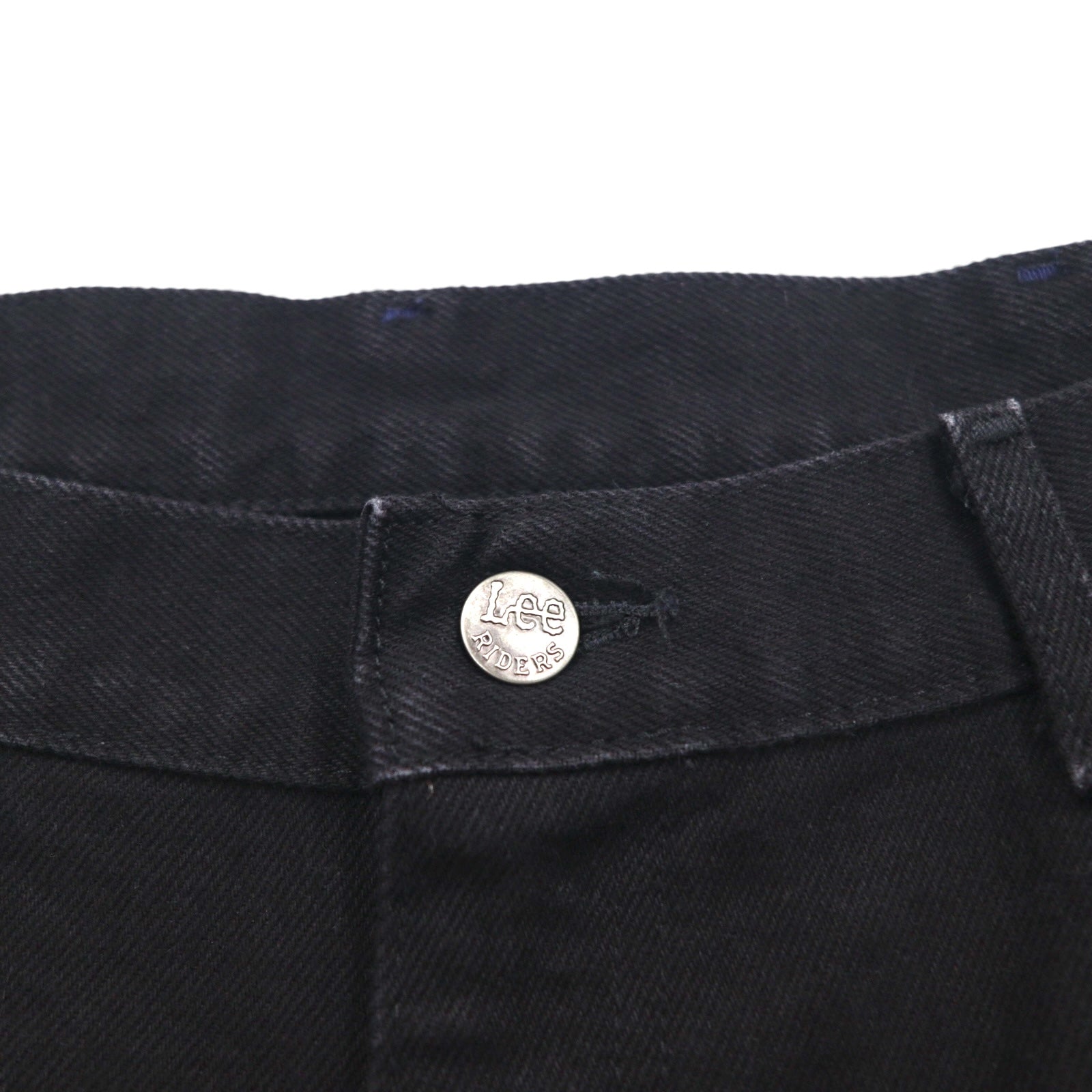 Lee RIDERS 90年代 USA製 リラックスフィット テーパード デニムパンツ XL ブラック ジッパーフライ レザーパッチ 208-5508 デッドストック 未使用品
