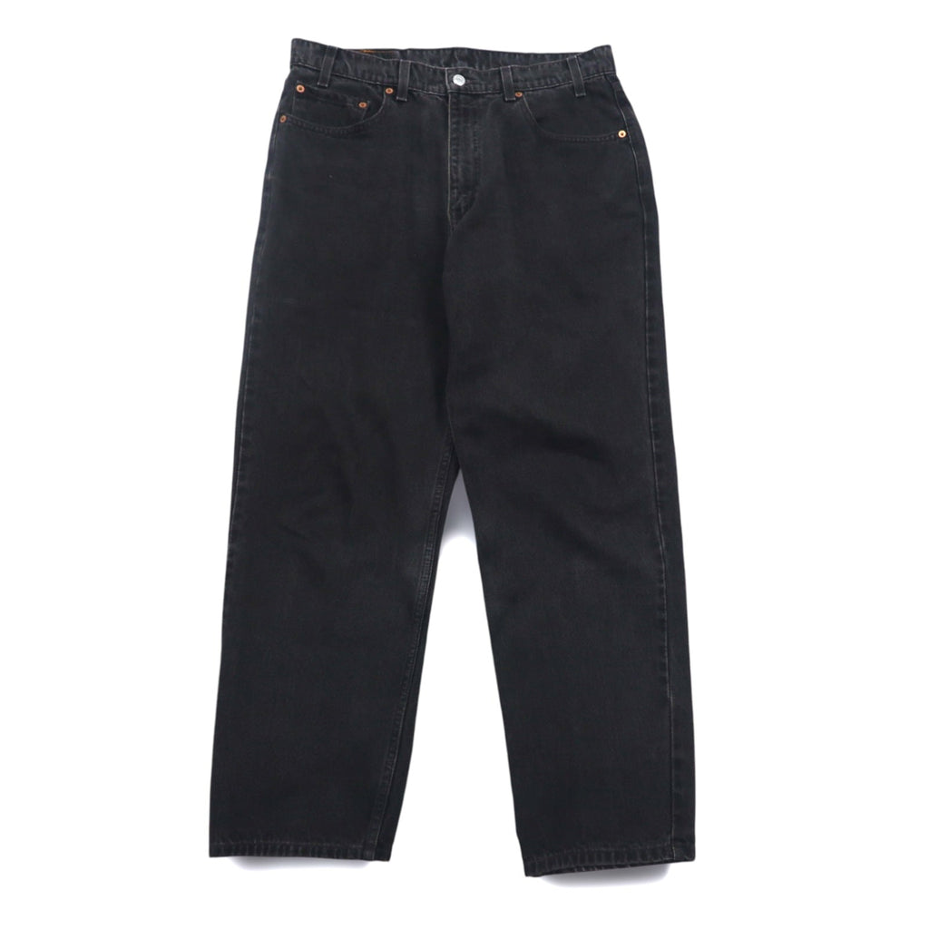 Levi's anni '90 550 Baggy Tapered Jeans Neri L Cotone RELAXED FIT 550-0260 Fatti in Messico
