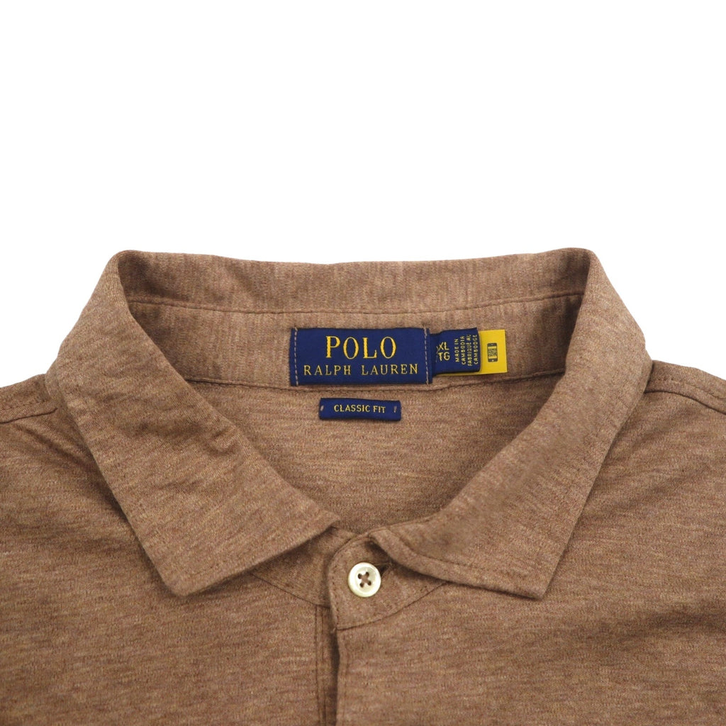 POLO RALPH LAUREN Polo Classica XL CLASSIC FIT beige con ricamo Small Pony