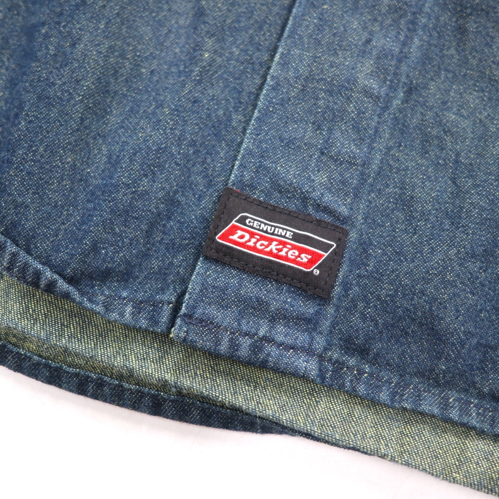 Camicia Dickies in denim button-down 3XL blu indaco scuro taglia grande made in Nicaragua