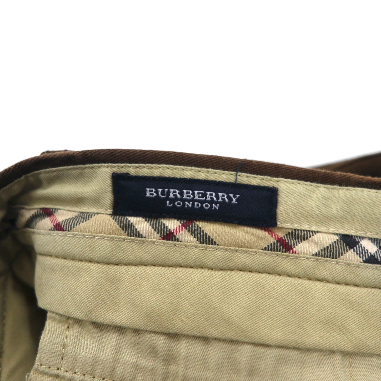 BURBERRY × DAVIDE CENCI Pantaloni Chino Dritti con Pieghe Centrali M Marrone Cotone