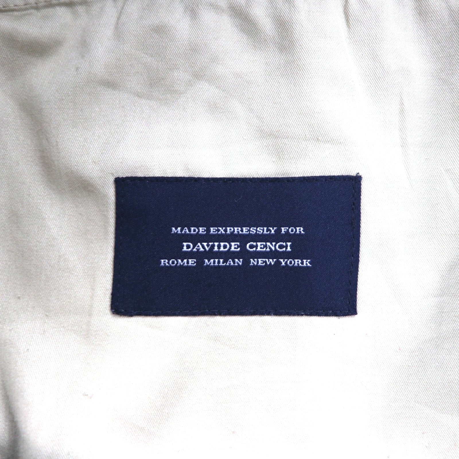 BURBERRY × DAVIDE CENCI Pantaloni Chino Dritti con Pieghe Centrali M Marrone Cotone