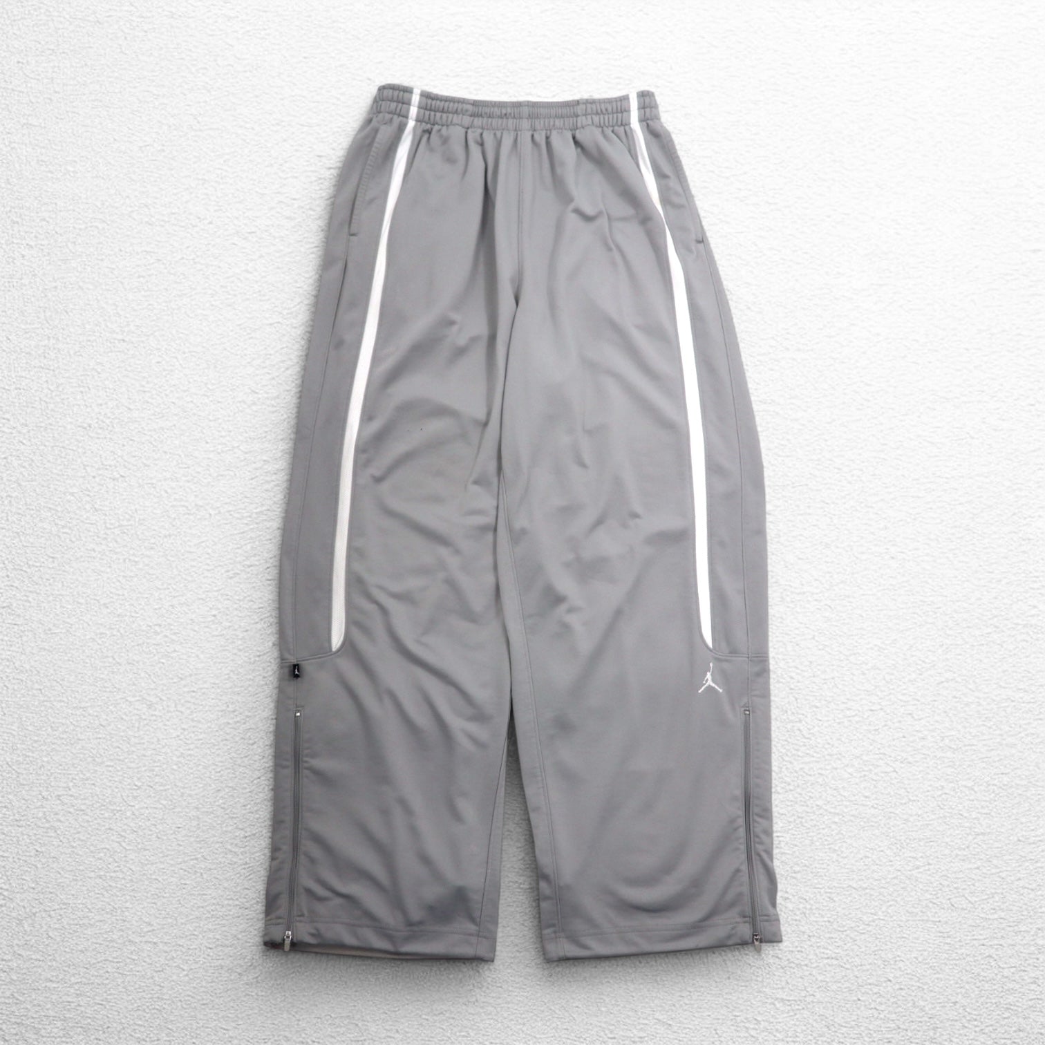 JORDAN BRAND (NIKE) Pantaloni da tuta larghi con bande laterali 2XL Grigio Poliestere 404314-075