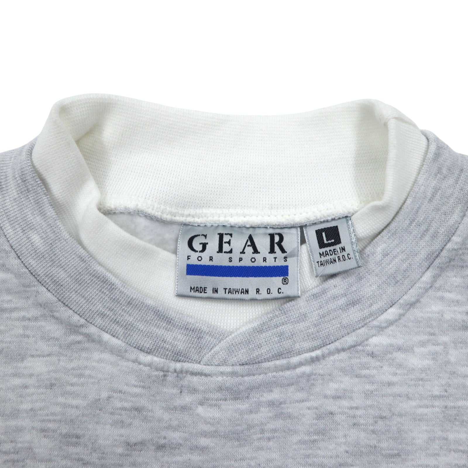 Anni '90 GEAR FOR SPORTS Felpa stampata L Grigio Cotone Poliestere Felpato STAR SHIP OCEANIC