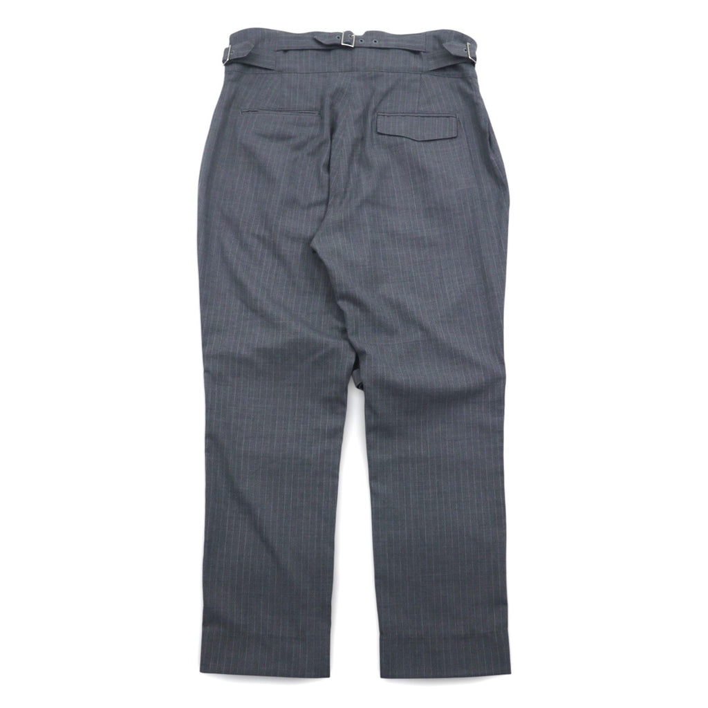 Blackweirdos Pantaloni bondage in twill di cotone XL grigi, Pantaloni Deformed Bondage Made in Japan