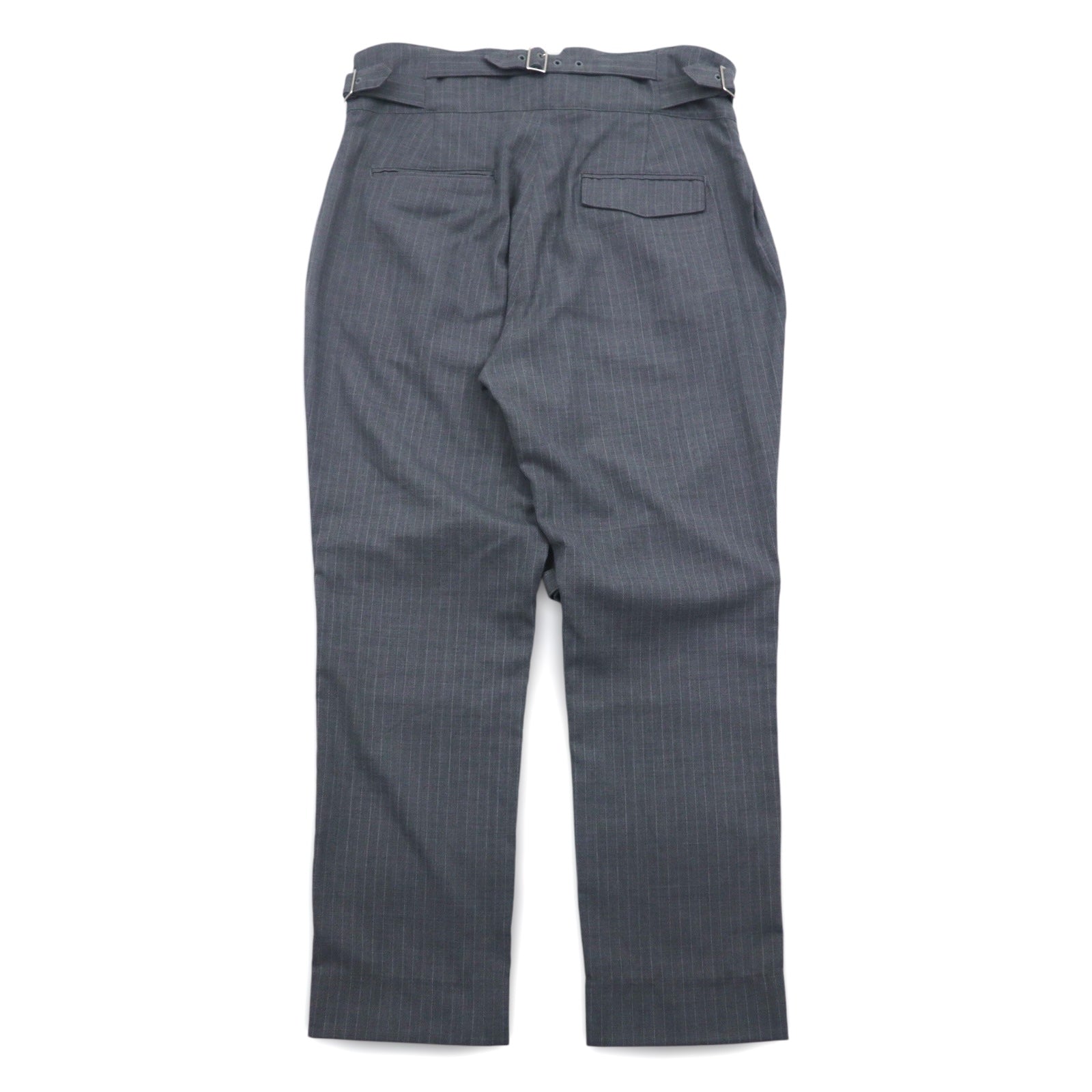 Blackweirdos Pantaloni bondage in twill di cotone XL grigi, Pantaloni Deformed Bondage Made in Japan