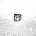 Anello in Argento Vintage a Osso Anello con Mano di Osso Misura 17 Argento 925 Scheletro Gotico Punk Rock