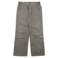 adidas anni '00 Pantaloni da Lavoro in Tela con Doppio Ginocchio, taglia O, Grigio, Cotone, 3 Strisce